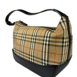 Burberry Haymarket Check Shadow Horse Canvas Shoulder Bag