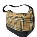 Burberry Haymarket Check Shadow Horse Canvas Shoulder Bag