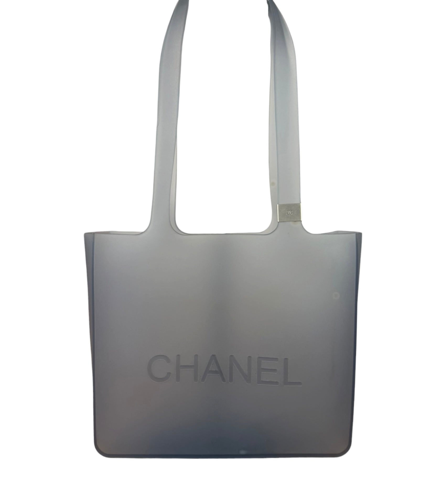 Chanel Blue Rubber Jelly Tote Bag