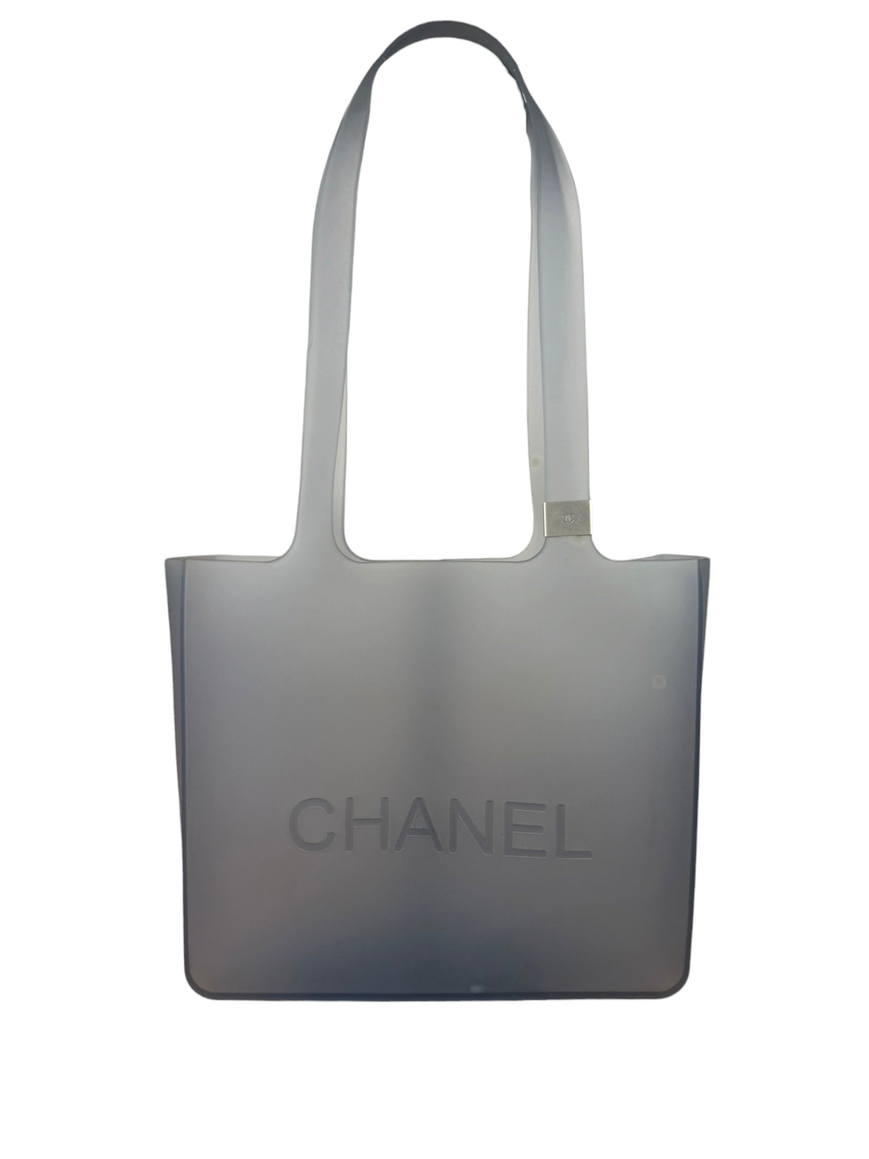 Chanel Blue Rubber Jelly Tote Bag