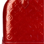 Louis Vuitton Red Vernis Alma MM Handbag