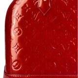 Louis Vuitton Red Vernis Alma MM Handbag