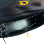 Hermes Kelly 32 Black Box Leather 1991