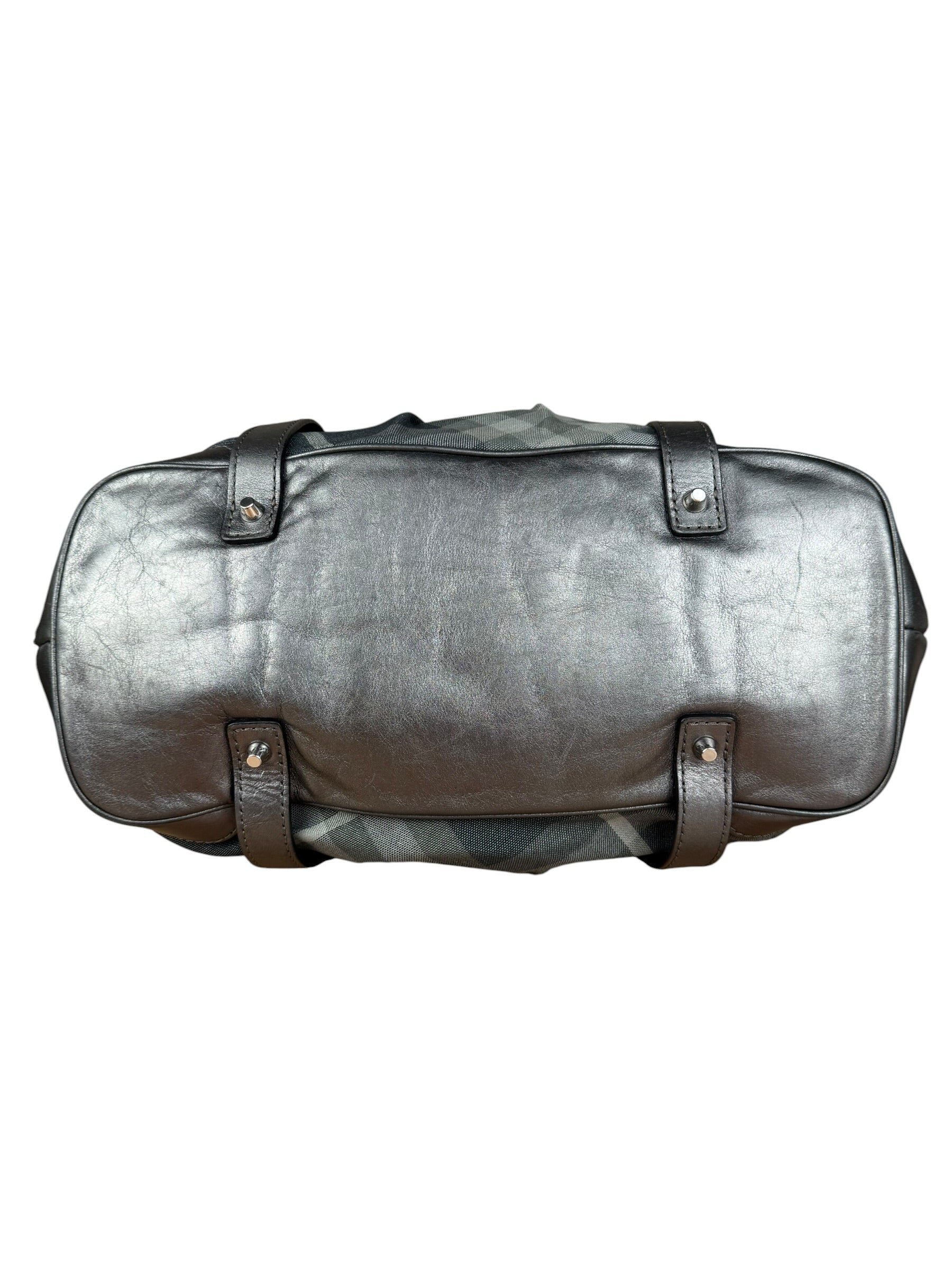 Burberry Vintage Grey Nova Check Shoulder Bag