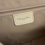 Christian Dior Vintage Beige Leather Stitch Saddlebag