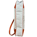 Prada Vintage Re-Edition Orange/White Tessuto Nylon Shoulder Bag