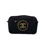 Chanel Beauty Line Shiny Black Cosmetic Pouch
