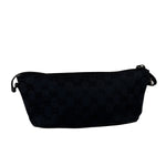 Gucci Black Canvas GG Print Mini Boat Pochette