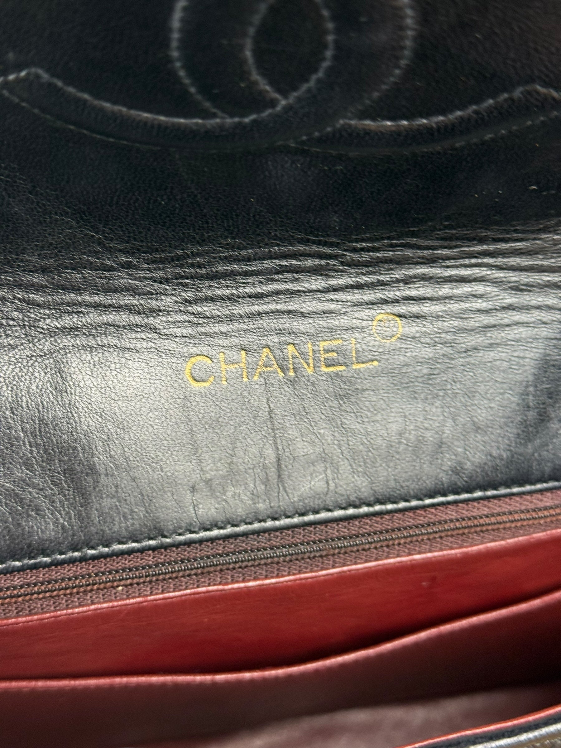 Chanel CC Black Classic Flap Bag 1988