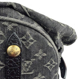 Louis Vuitton Black Denim Mahina Hobo Bag XL