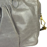 Miu Miu Vintage Pale Grey Vitello Leather Two-Way Bag