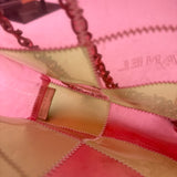 Chanel Pink/Beige PVC Patchwork Flap Bag 1997
