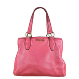 Miu Miu Pink Leather 2Way Tote Bag