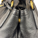 Prada Black Leather Vitello Daino 2Way Handbag
