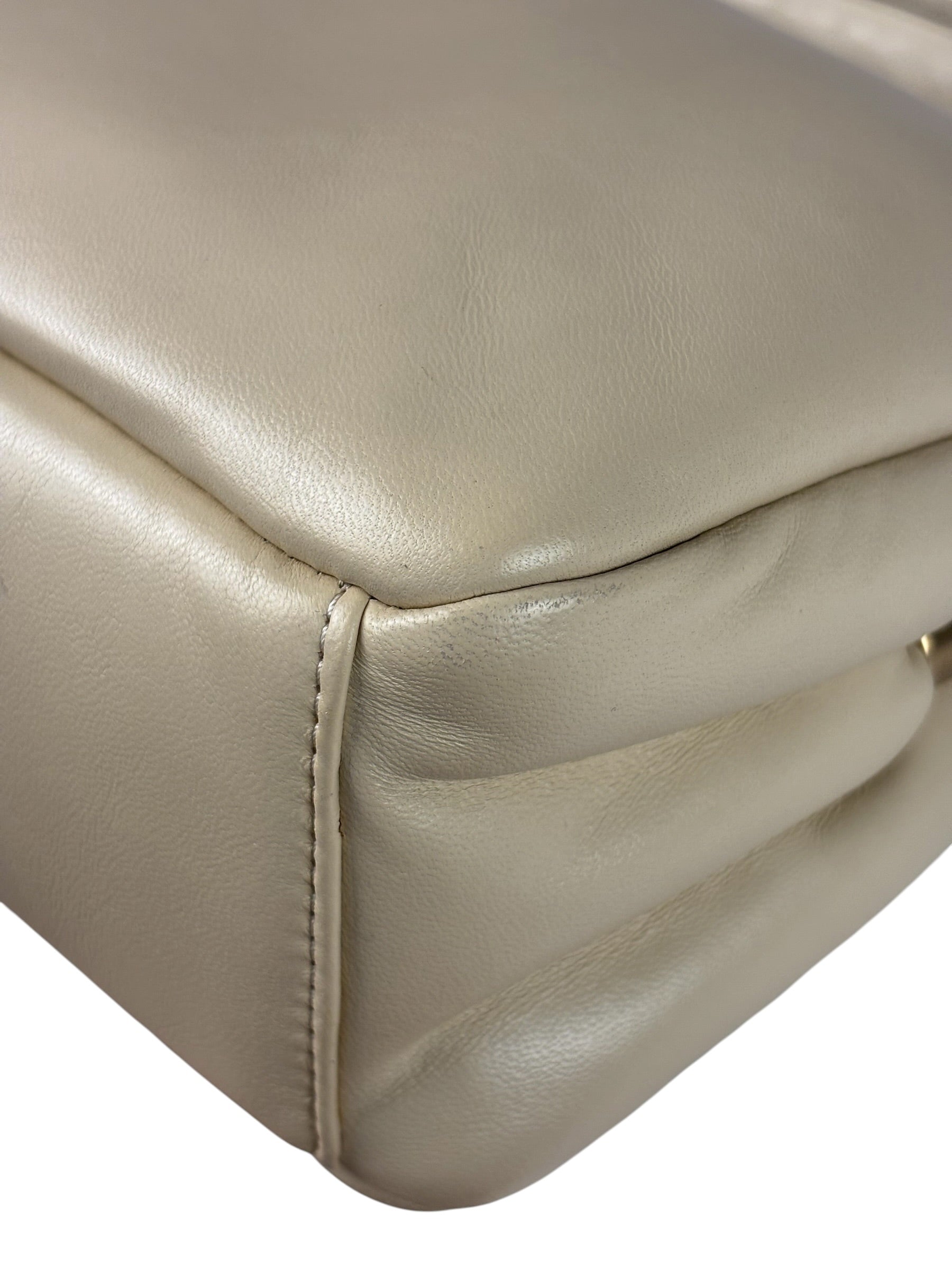 Coach Beige Leather Pillow Tabby 26 Shoulder Bag