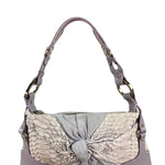 Fendi Lavender Python & Suede Pochette
