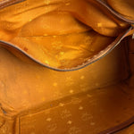 MCM Vintage Leather Logo Boston Handbag