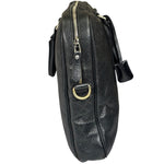 Gucci Black Leather Diamante Briefcase