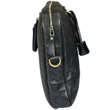 Gucci Black Leather Diamante Briefcase