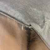 Burberry Grey Nylon/Leather Trim Tote