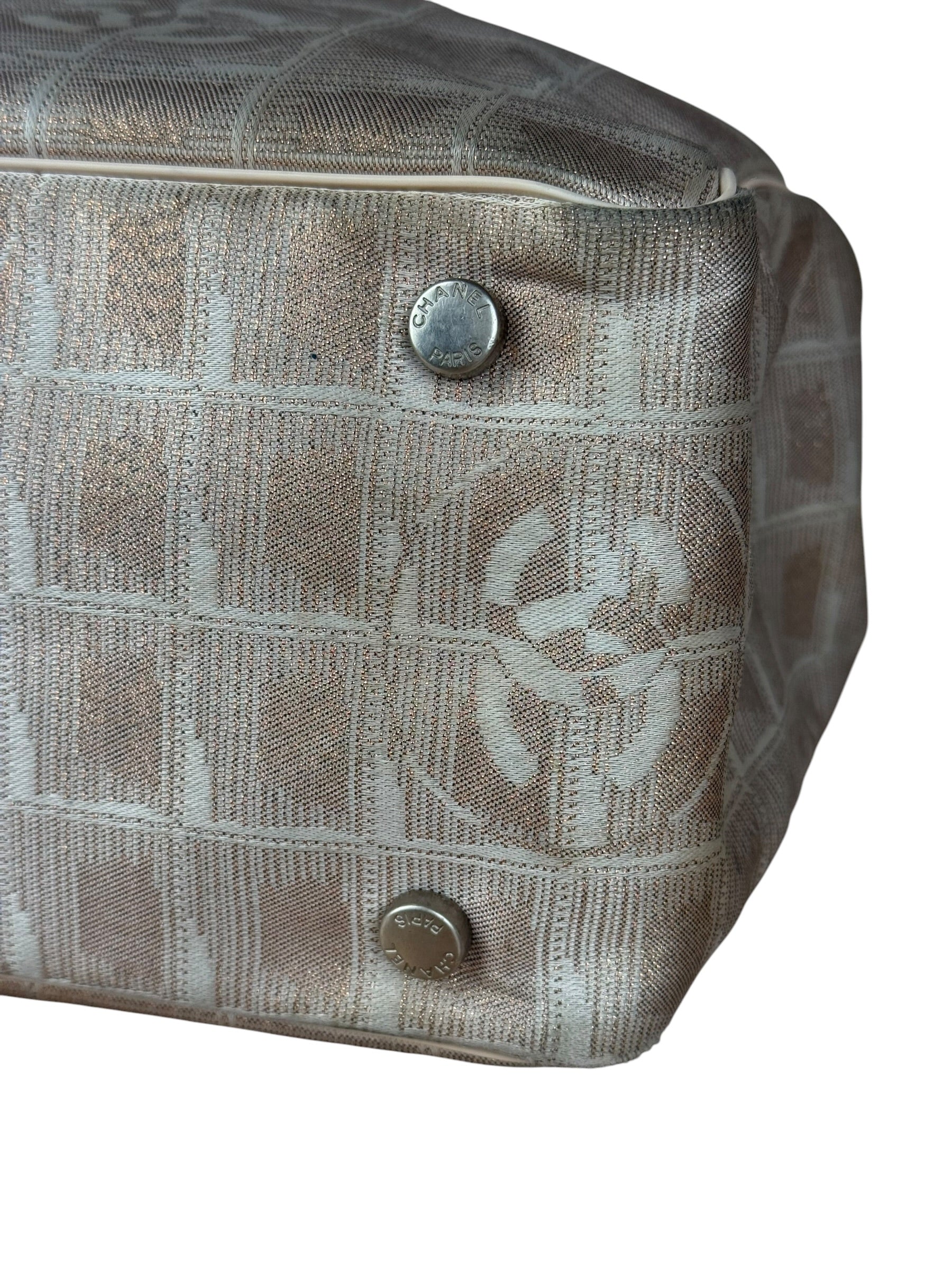Chanel Pink Metallic Travel Line Tote