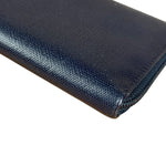 Chanel Navy Blue Long Zip Wallet