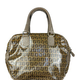 Fendi Vintage FF Brown PVC Handbag