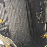 Prada Black Leather Vitello Daino 2Way Handbag