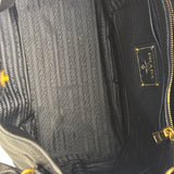 Prada Black Leather Vitello Daino 2Way Handbag