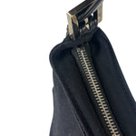 Fendi Black Leather Trim Crossbody Neoprene Baguette