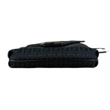 Fendi Black Zucchino Messenger Crossbody Bag