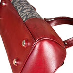 Christian Dior 2005 Doctor Bag Navy/Red Leather Trim