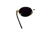 Fendi Gold/Black Oval Sunglasses