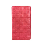 Chanel Pink Quilted Leather Lucky Symbols Long Wallet 2004