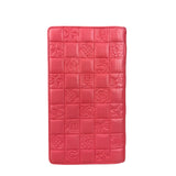 Chanel Pink Quilted Leather Lucky Symbols Long Wallet 2004