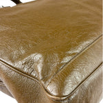 Balenciaga Brown Motocross Classic Travel Bag