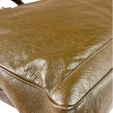 Balenciaga Brown Motocross Classic Travel Bag