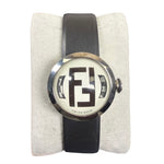 Fendi 8010L White Small Bubble Face Rubber Strap
