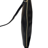 Salvatore Ferragamo Vintage Black Gancini Leather Baguette