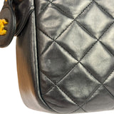 Chanel Black Quilted Lambskin Camera Bag 1989