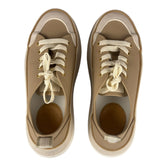 Max Mara Leather Platform Sneaker Beige