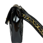 Chanel Black Patent Leather Belt Bag 1995