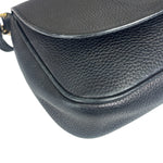Gucci Black Pebbled Leather Soho Chain Flap Crossbody Bag