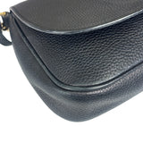 Gucci Black Pebbled Leather Soho Chain Flap Crossbody Bag