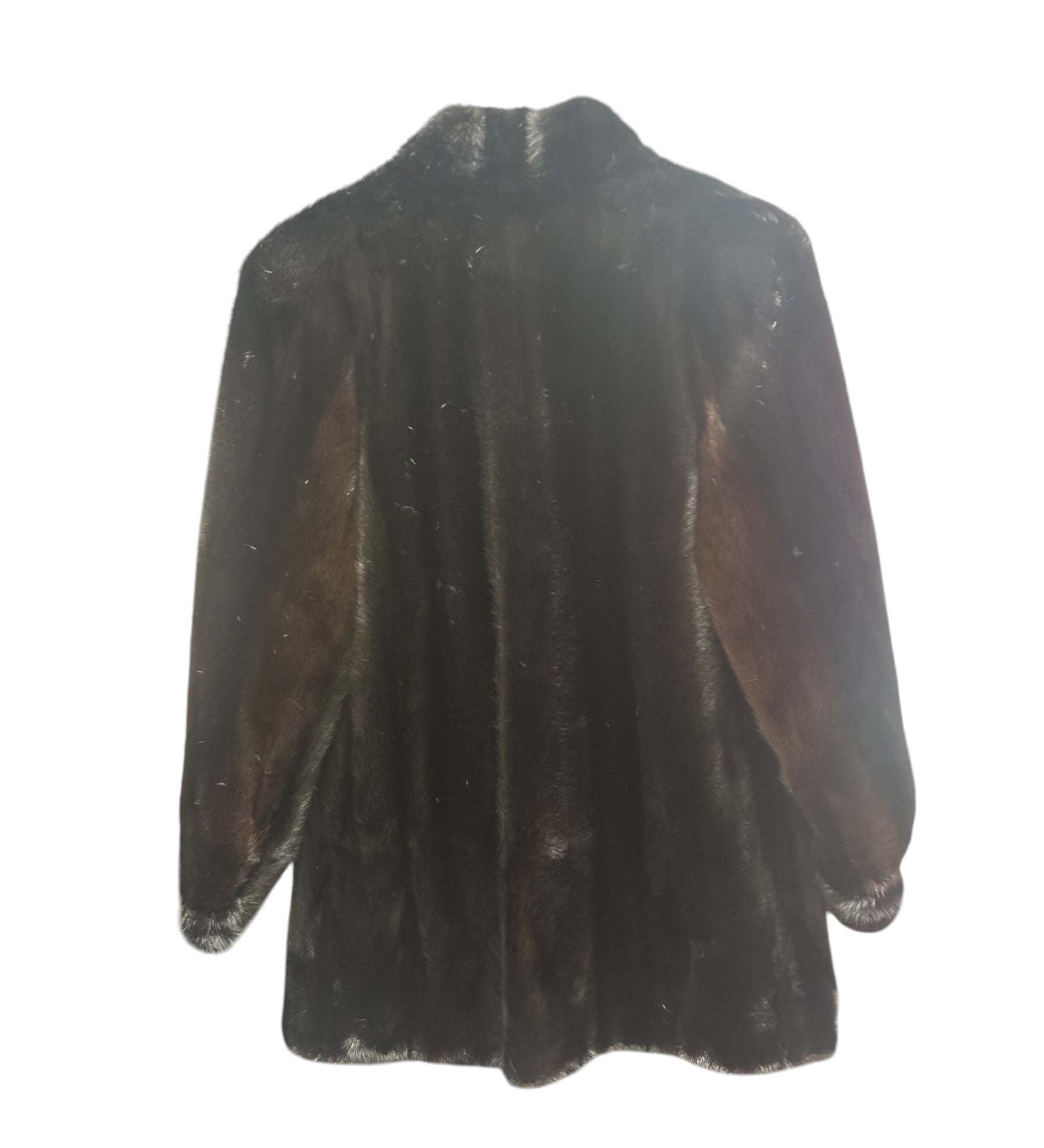 Vintage Black Mink Fur Coat