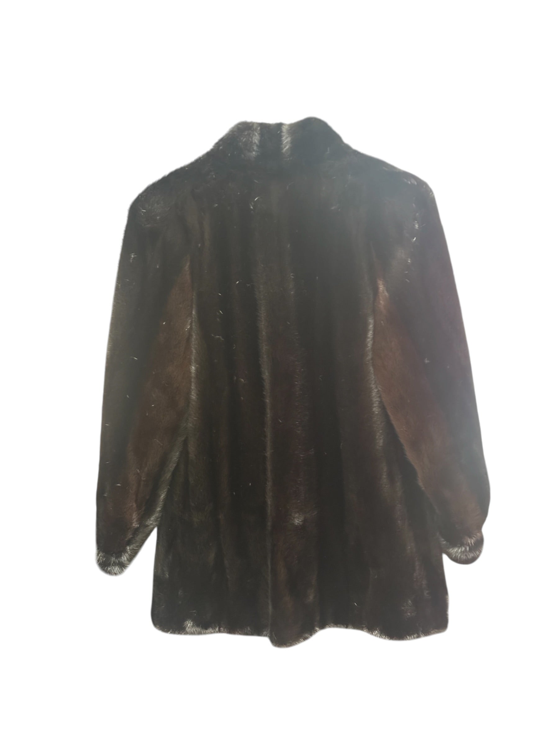 Vintage Black Mink Fur Coat