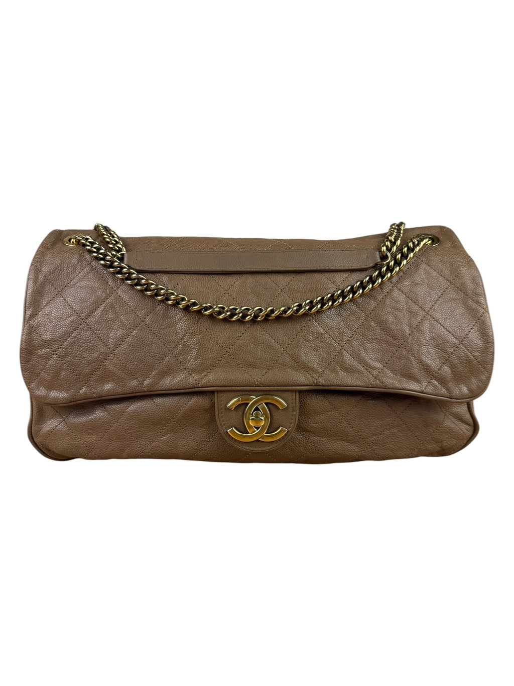 Chanel Brown Caviar Jumbo Easy Flap 2012