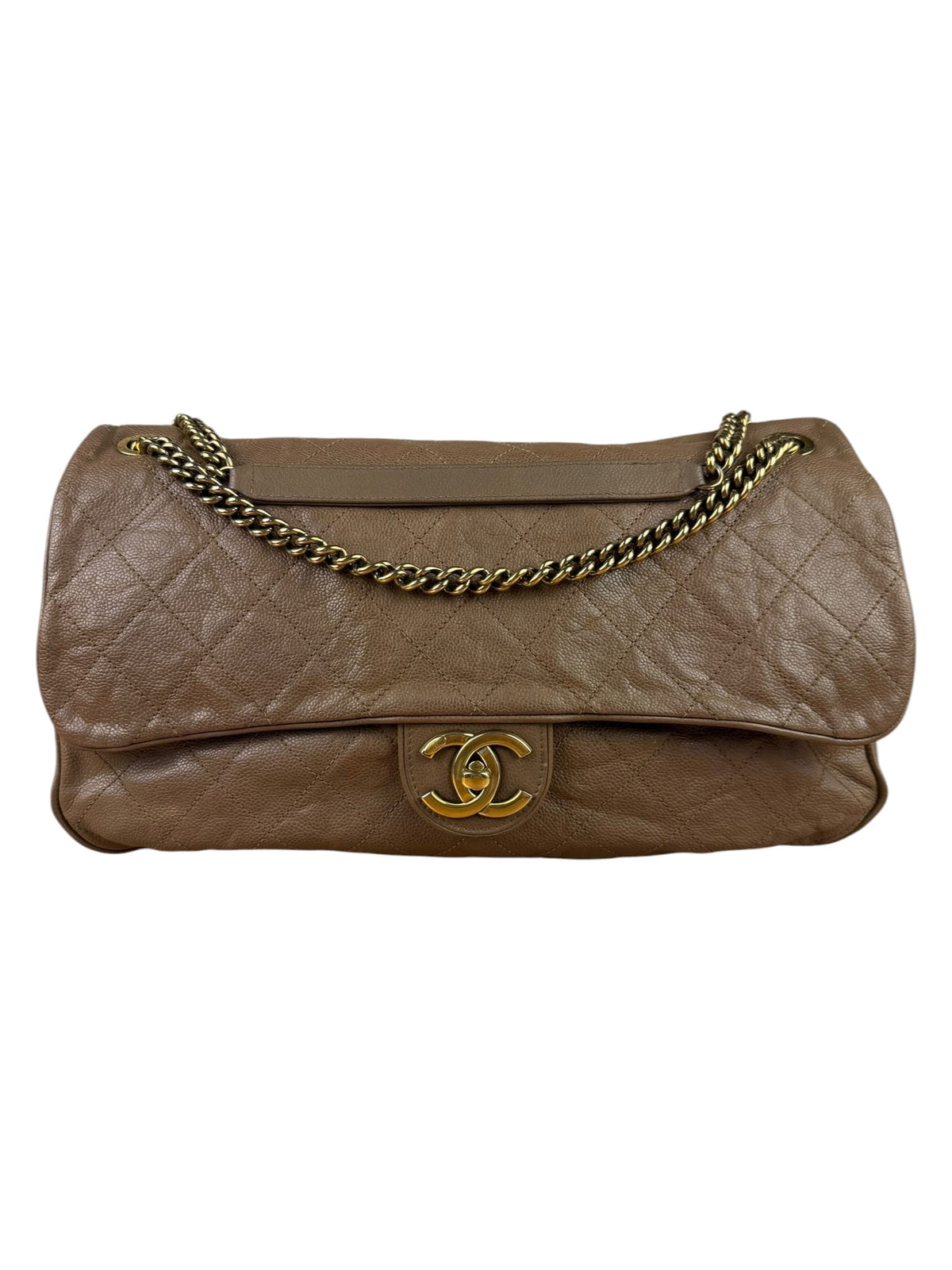 Chanel Brown Caviar Jumbo Easy Flap 2012