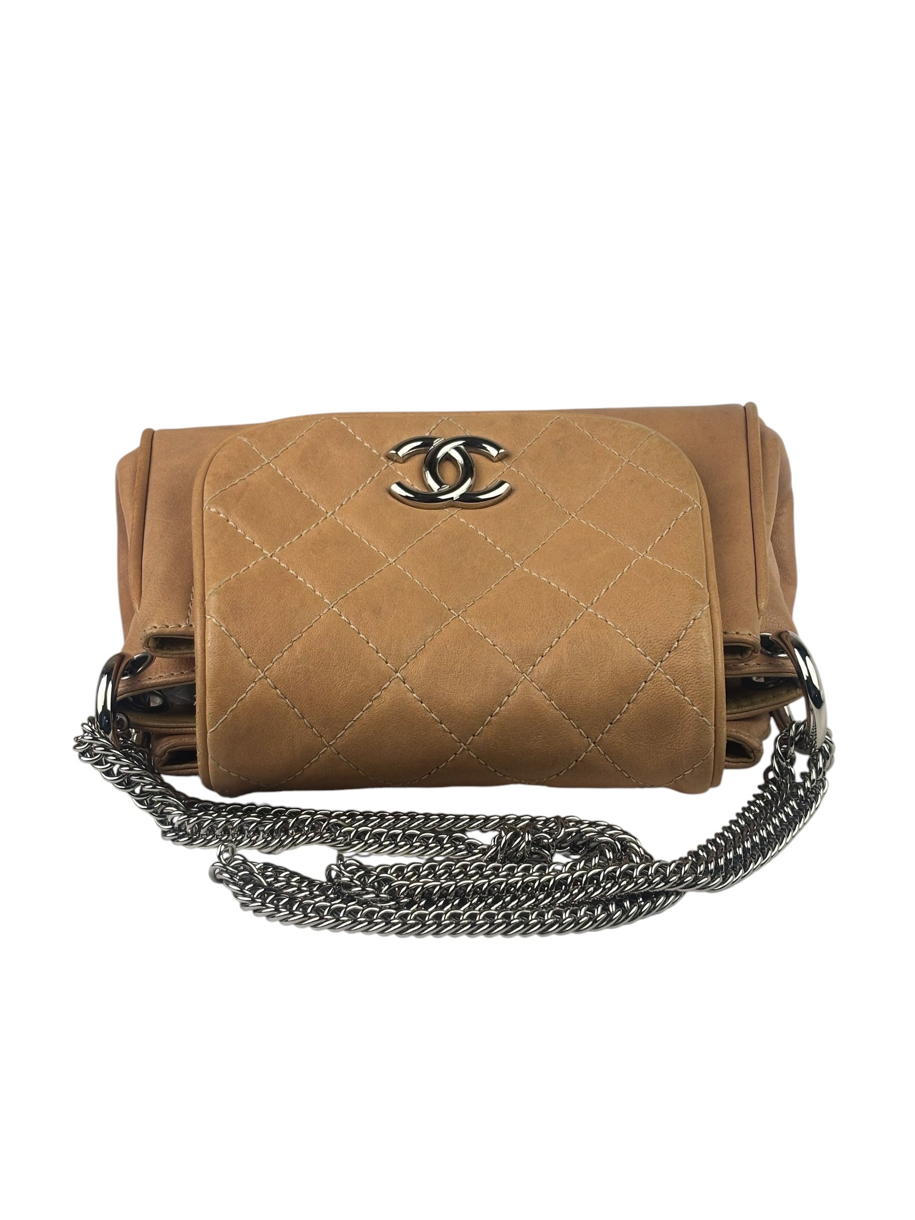 Chanel Beige Bijoux Accordion Flap Bag 2008