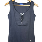 Burberry Blue Label Lace Up Sleeveless Top